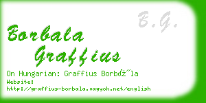 borbala graffius business card